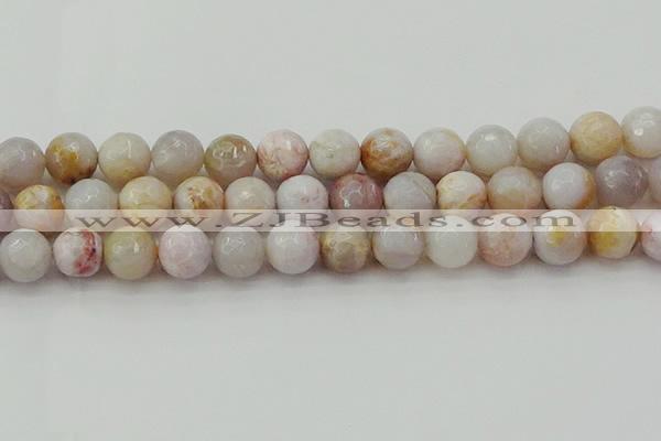 CAG9722 15.5 inches 12mm faceted round colorful agate beads wholesale