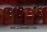 CAG9782 15.5 inches 8*16mm faceted rondelle agate gemstone beads