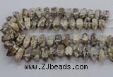 CAG9796 15.5 inches 9*25mm - 11*35mm sticks ocean agate beads
