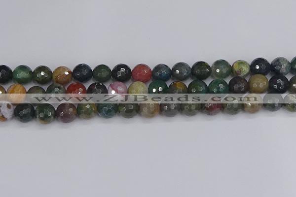 CAG9833 15.5 inches 10mm faceted round Indian agate beads