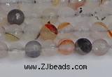 CAG9889 15.5 inches 4mm faceted round dendritic agate beads