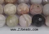 CAG9898 15.5 inches 8mm faceted round parrel dendrite agate beads