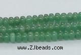 CAJ10 15.5 inches 4*6mm rondelle green aventurine jade beads