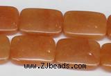 CAJ159 15.5 inches 18*25mm rectangle red aventurine jade beads