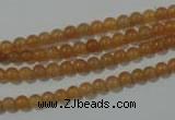 CAJ350 15.5 inches 4mm round red aventurine beads wholesale