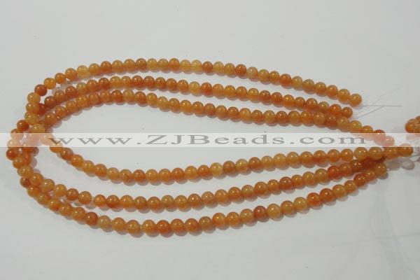 CAJ351 15.5 inches 6mm round red aventurine beads wholesale