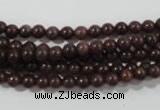 CAJ450 15.5 inches 4mm round purple aventurine beads wholesale