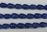 CAJ571 15.5 inches 6*8mm teardrop blue aventurine beads wholesale