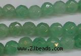 CAJ622 15.5 inches 8mm faceted round green aventurine beads