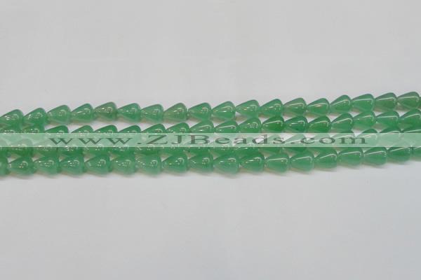 CAJ631 15.5 inches 8*10mm teardrop green aventurine beads