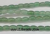 CAJ640 15.5 inches 4*6mm rice green aventurine beads