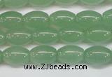 CAJ645 15.5 inches 8*12mm rice green aventurine beads