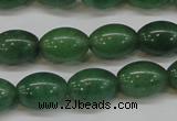 CAJ647 15.5 inches 10*14mm rice green aventurine beads