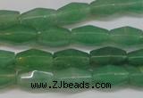 CAJ651 15.5 inches 8*12mm hexahedron green aventurine beads