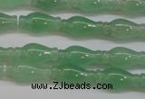 CAJ662 15.5 inches 7*14mm vase-shaped green aventurine beads