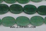 CAJ679 15.5 inches 12*16mm oval green aventurine beads