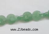 CAJ692 15.5 inches 3*10mm curved moon green aventurine beads