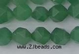 CAJ732 15.5 inches 8mm faceted nuggets green aventurine beads