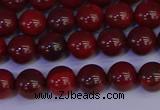 CAJ751 15.5 inches 6mm round apple jasper beads wholesale