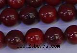 CAJ753 15.5 inches 10mm round apple jasper beads wholesale