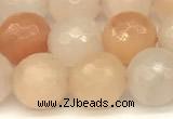 CAJ821 15 inches 8mm faceted round pink aventurine beads