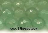 CAJ830 15 inches 6mm faceted round green aventurine beads