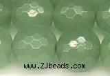 CAJ833 15 inches 12mm faceted round green aventurine beads