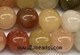CAJ847 15 inches 8mm round jade gemstone beads