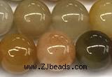 CAJ848 15 inches 10mm round jade gemstone beads