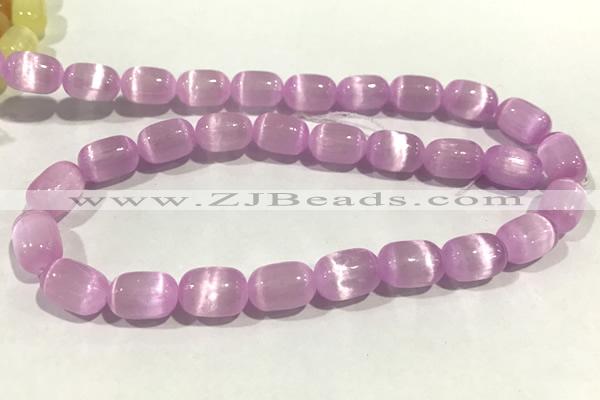 CALC47 15 inches 8*12mm drum calcite gemstone beads