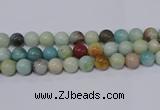 CAM07 round 16mm mixed color natural amazonite beads Wholesale