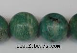 CAM1008 15.5 inches 20mm round natural Russian amazonite beads