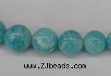 CAM1051 15.5 inches 6mm - 14mm round peru amazonite beads