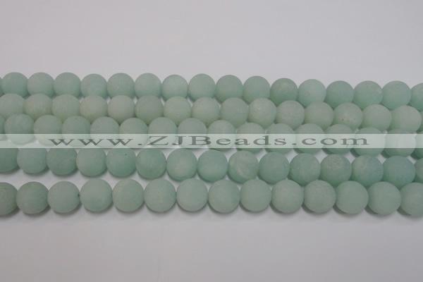 CAM1112 15.5 inches 8mm round matte amazonite beads wholesale