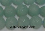 CAM1124 15.5 inches 12mm carved round amazonite beads wholesale