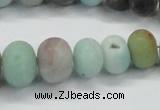 CAM1135 15.5 inches 6*10mm - 15*20mm rondelle matte amazonite beads