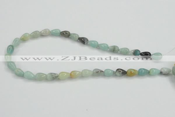 CAM114 15.5 inches 8*12mm teardrop amazonite gemstone beads