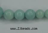 CAM125 15.5 inches multi-size round amazonite gemstone beads