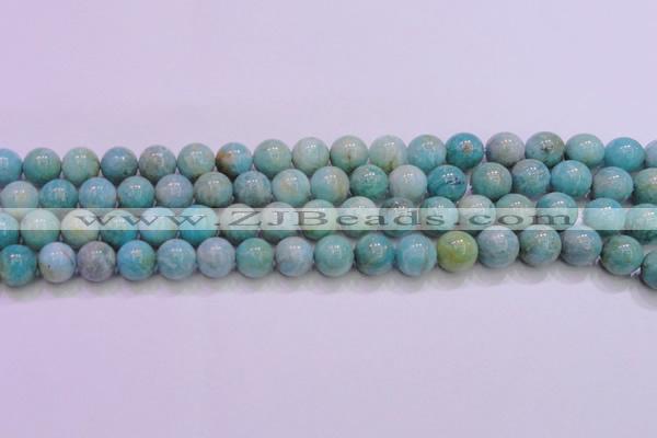 CAM1254 15.5 inches 12mm round natural Russian amazonite beads