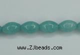 CAM129 15.5 inches 8*12mm rice amazonite gemstone beads wholesale