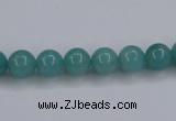 CAM135 15.5 inches 8mm round amazonite gemstone beads wholesale