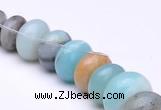 CAM14 15.5 inch different sizes roundel natural amazonite beads