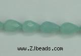 CAM141 15.5 inches 8*12mm faceted teardrop amazonite gemstone beads