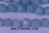 CAM1417 15.5 inches 8mm faceted nuggets Chinese amazonite beads