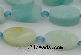 CAM1426 15.5 inches 10*16mm oval Chinese amazonite beads