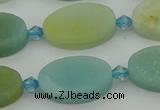 CAM1427 15.5 inches 12*20mm oval Chinese amazonite beads