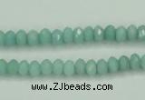 CAM143 15.5 inches 4*6mm faceted rondelle amazonite gemstone beads