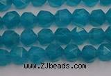 CAM1431 15.5 inches 6mm faceted nuggets dyed amazonite gemstone beads