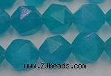 CAM1434 15.5 inches 12mm faceted nuggets dyed amazonite gemstone beads