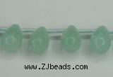 CAM145 10*14mm top-drilled teardrop amazonite gemstone beads